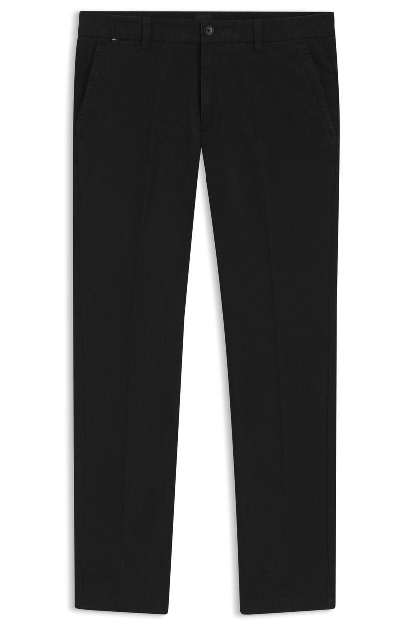 Kalhoty slim fit ze strečového bavlněného gabardénu - Black