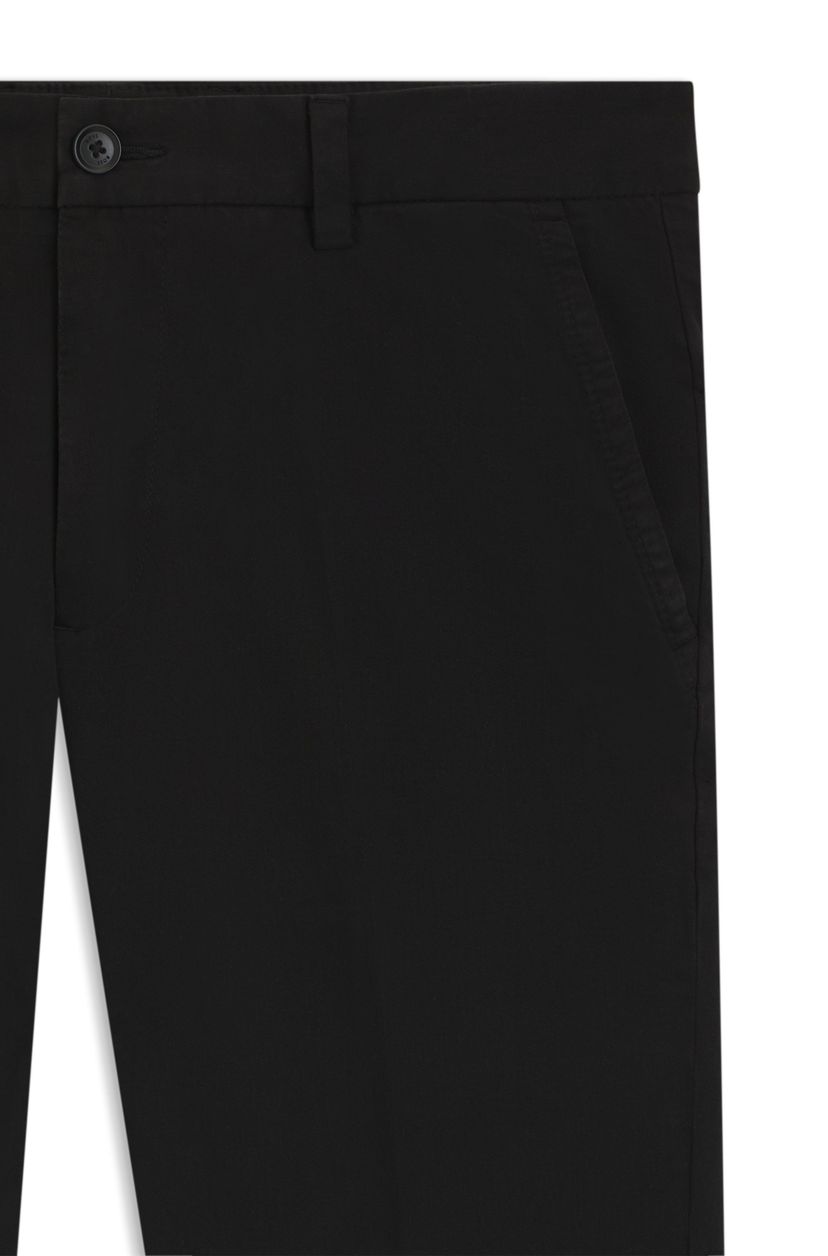 Kalhoty slim fit ze strečového bavlněného gabardénu - Black - galerie #1