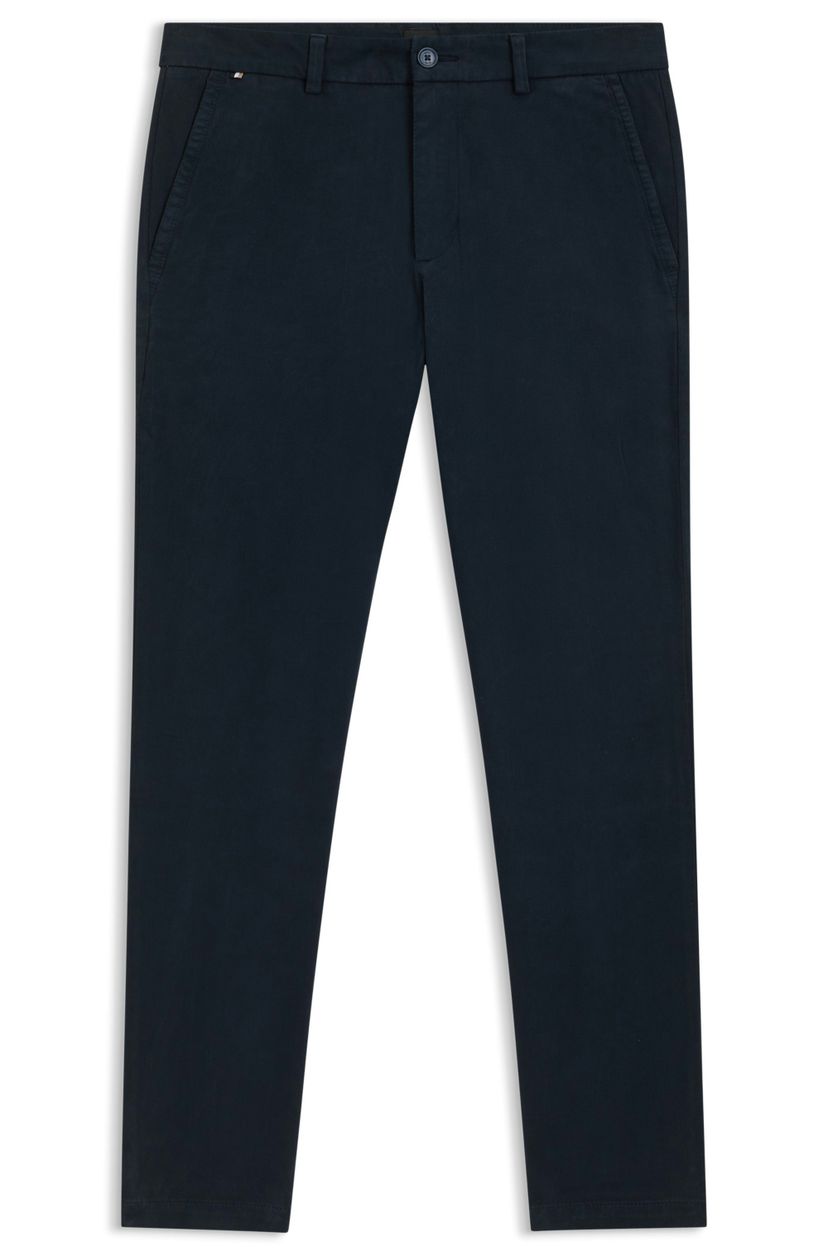 Kalhoty slim fit ze strečového bavlněného gabardénu - Dark Blue