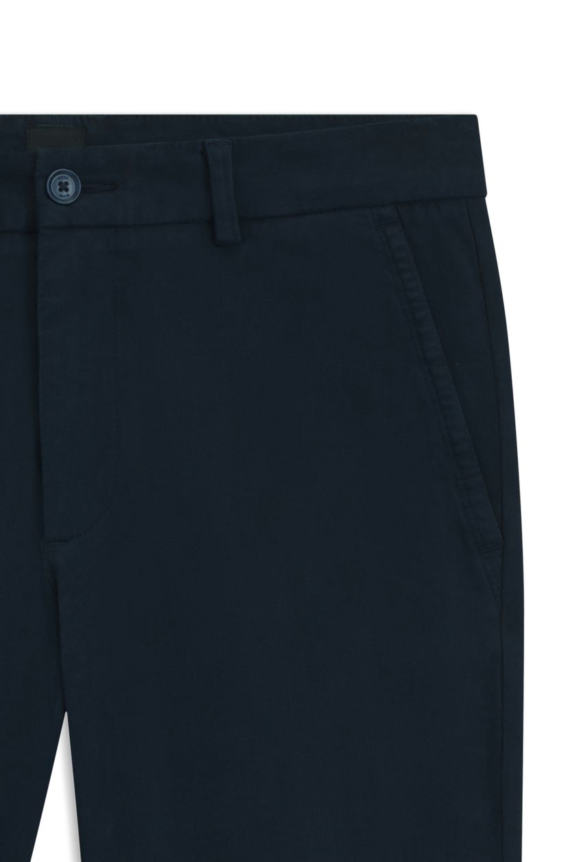 Kalhoty slim fit ze strečového bavlněného gabardénu - Dark Blue - galerie #2