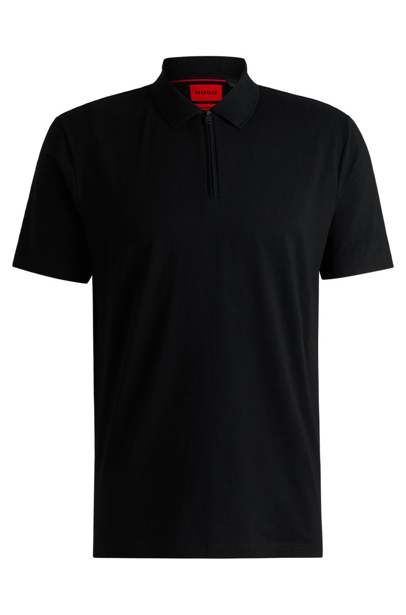 Polo se zipem ze žerzeje se slub strukturou