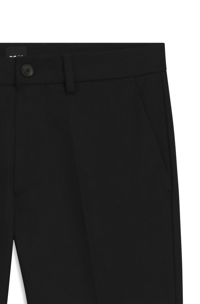 Kalhoty slim fit ze směsi strečové bavlny - Black - galerie #3