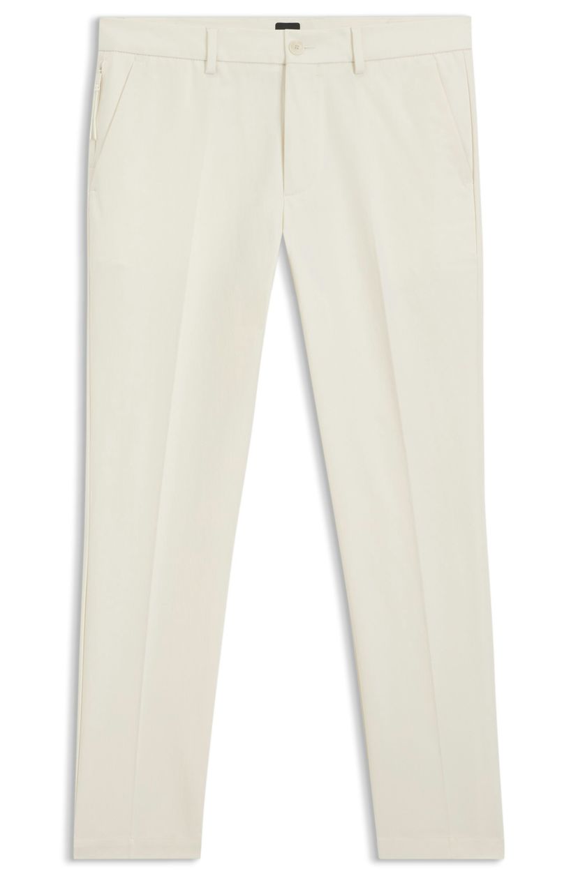 Kalhoty slim fit ze směsi strečové bavlny - Open White