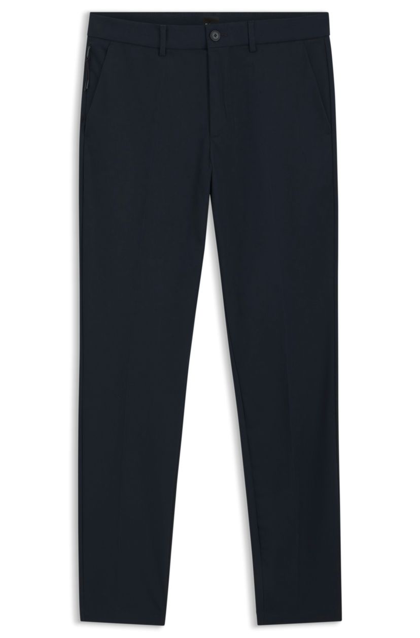 Kalhoty slim fit ze směsi strečové bavlny - Dark Blue