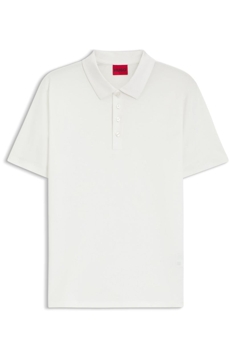 Polo slim fit z mercerované bavlny - Natural