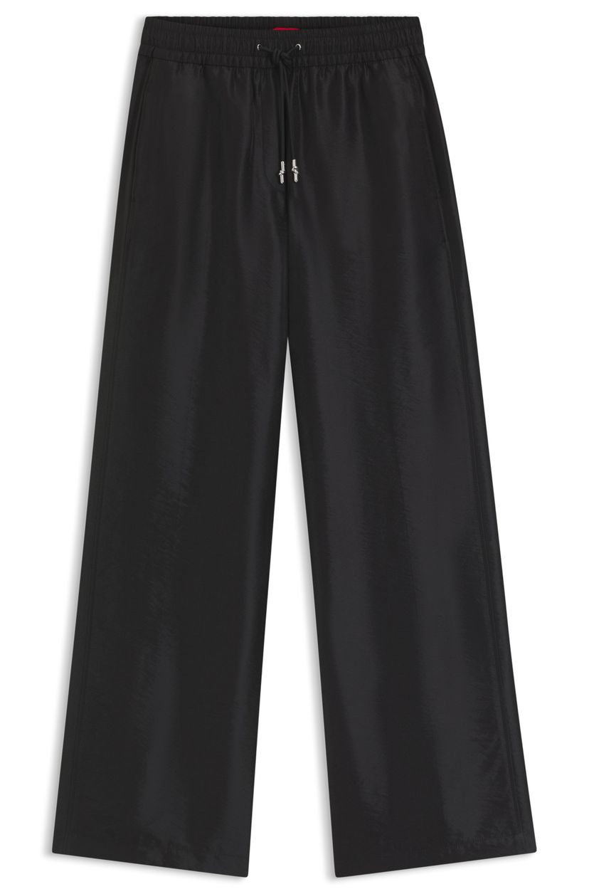 Kalhoty širokého střihu relaxed fit se stahovací šňůrkou v pase