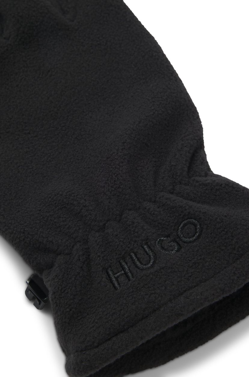 Fleece rukavice s dlaněmi z umělé semiše - galerie #1