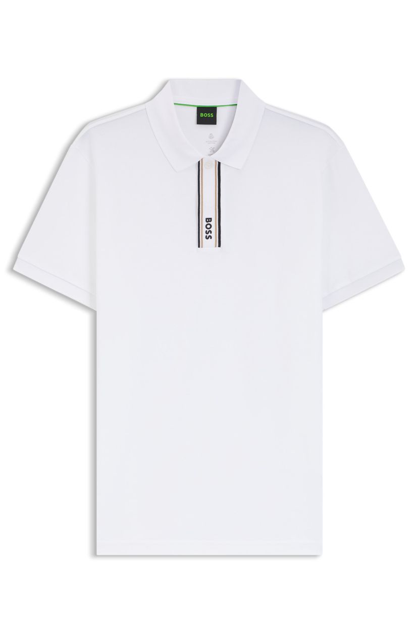 Polotričko Paddy s pruhovanou légou a logem - White