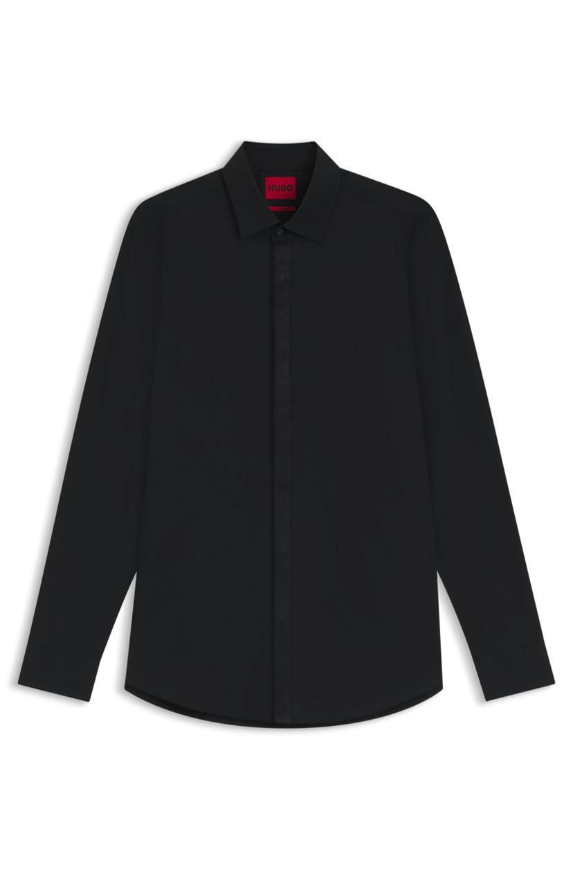 Košile slim fit z nemačkavého bavlněného popelínu