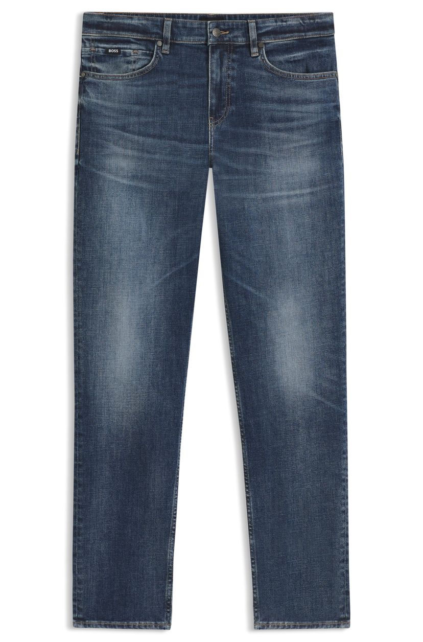 Džíny Maine regular fit z modrého pohodlného strečového denimu - Navy