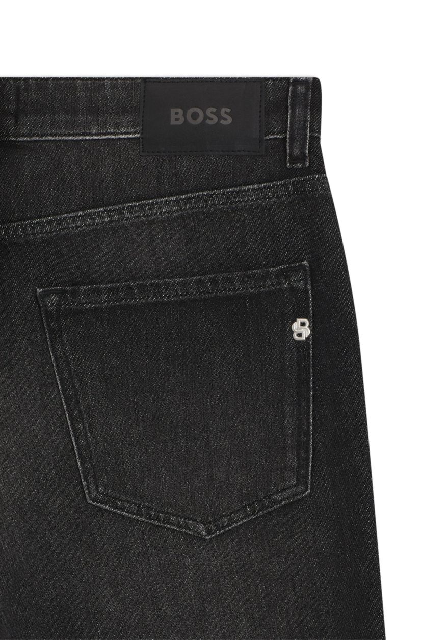 Džíny Maine regular fit z černého mechanicky strečového denimu - galerie #1
