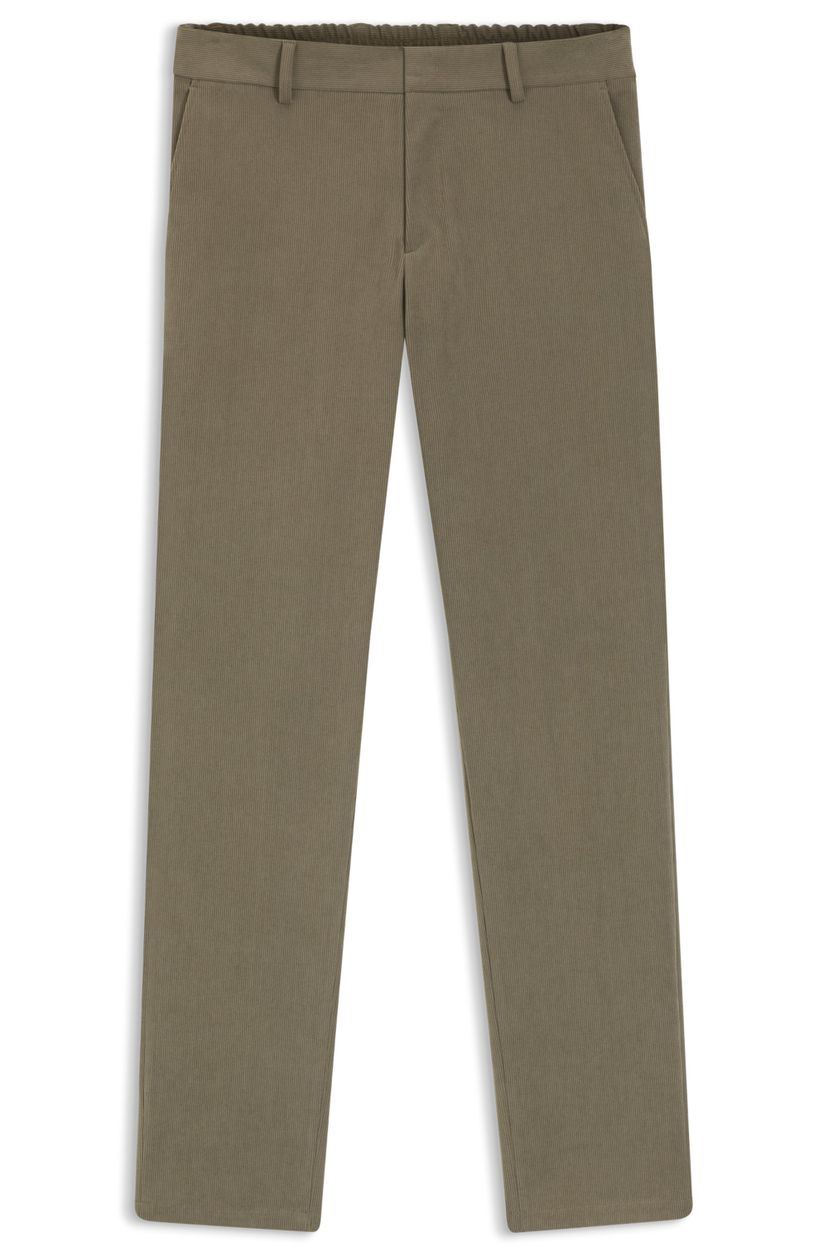 Slim-fit kalhoty ze strečového manšestru