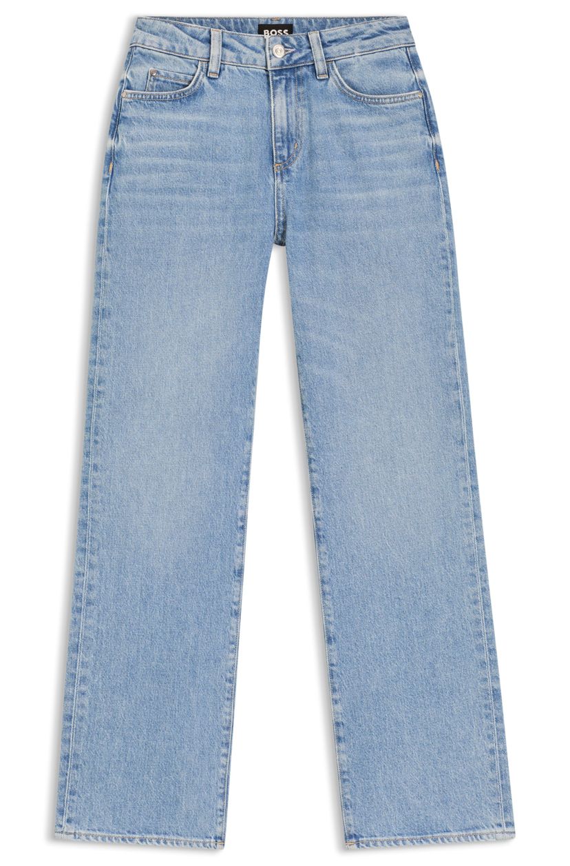 Džíny slim fit z modrého pohodlného strečového denimu