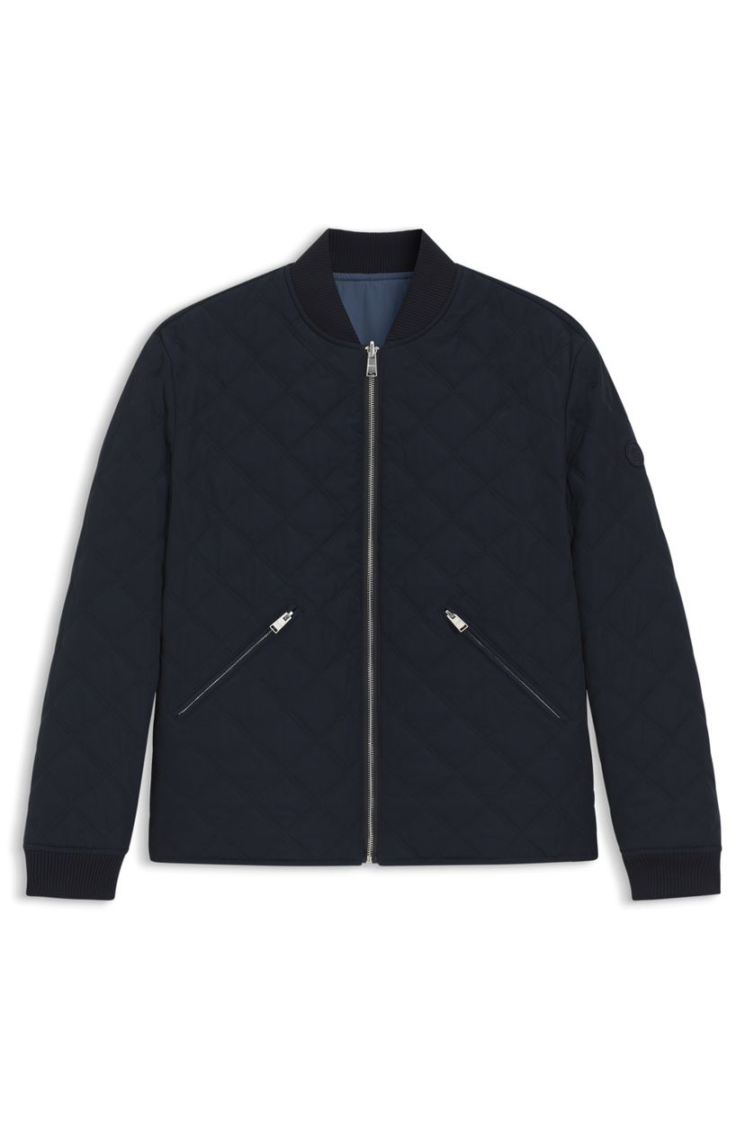 Oboustranná nepromokavá bunda s prošíváním - Dark Blue