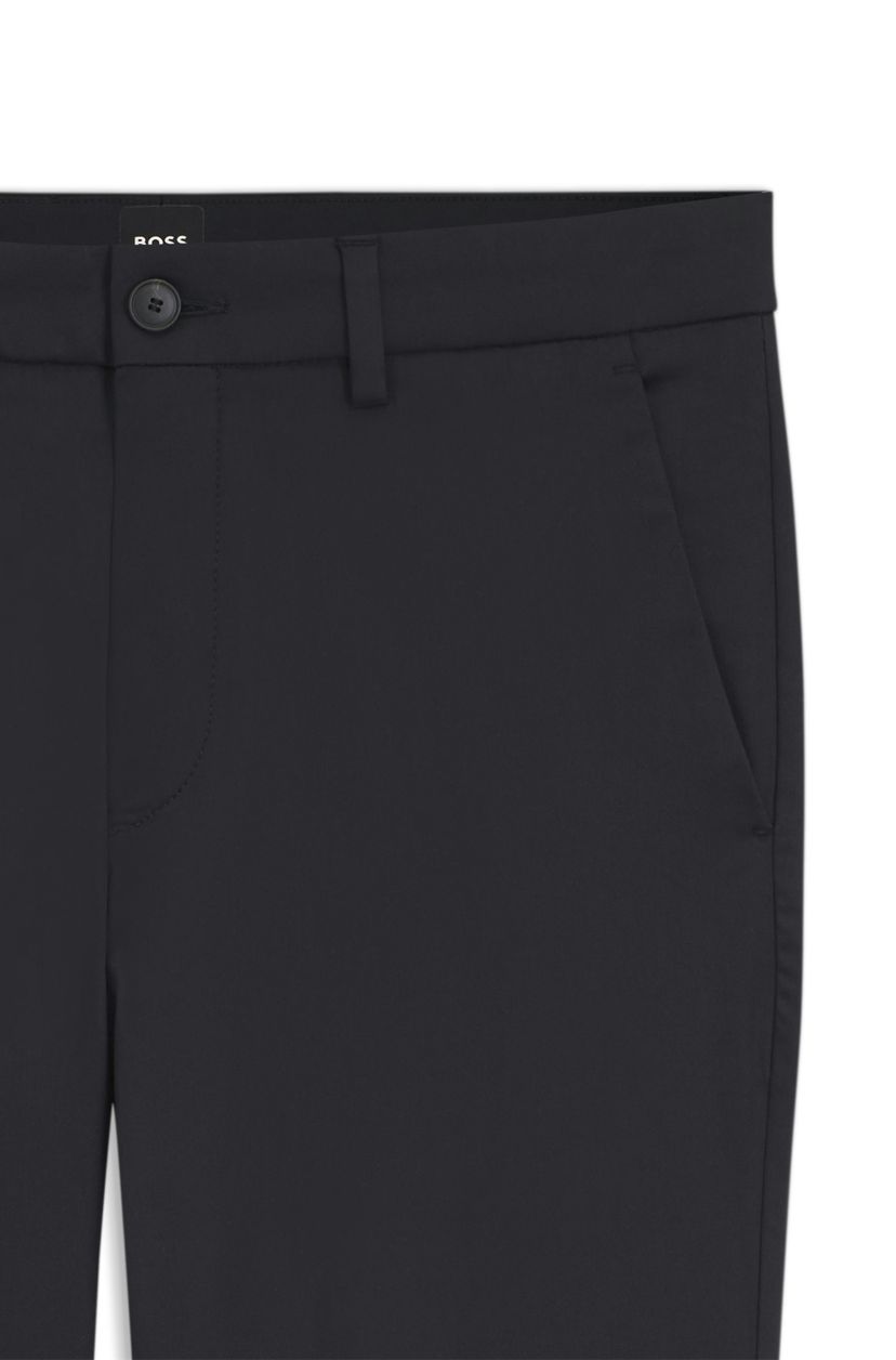 Kalhoty slim fit z bavlněné směsi, která se snadno žehlí - Black - galerie #1