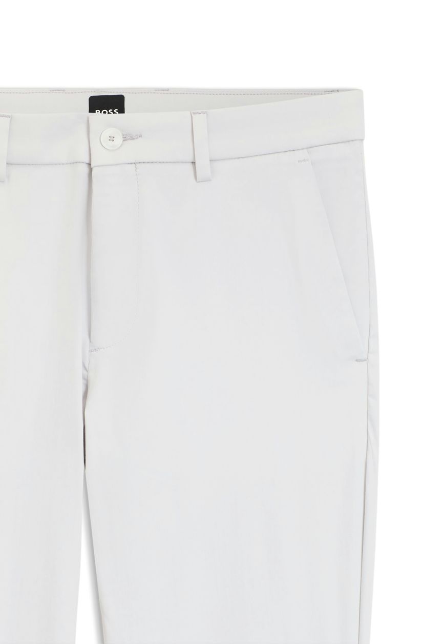 Kalhoty slim fit z bavlněné směsi, která se snadno žehlí - Open Grey - galerie #1