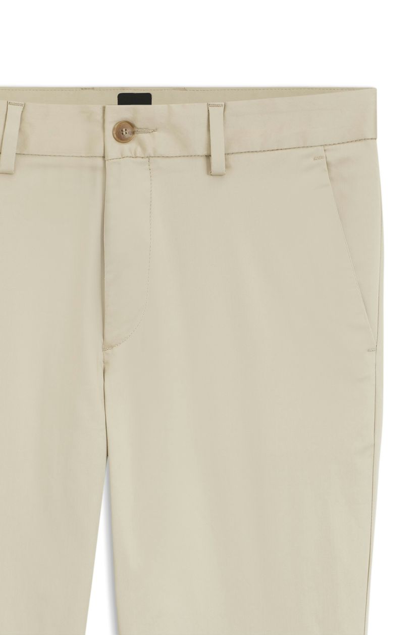 Kalhoty slim fit z bavlněné směsi, která se snadno žehlí - Open Beige - galerie #1