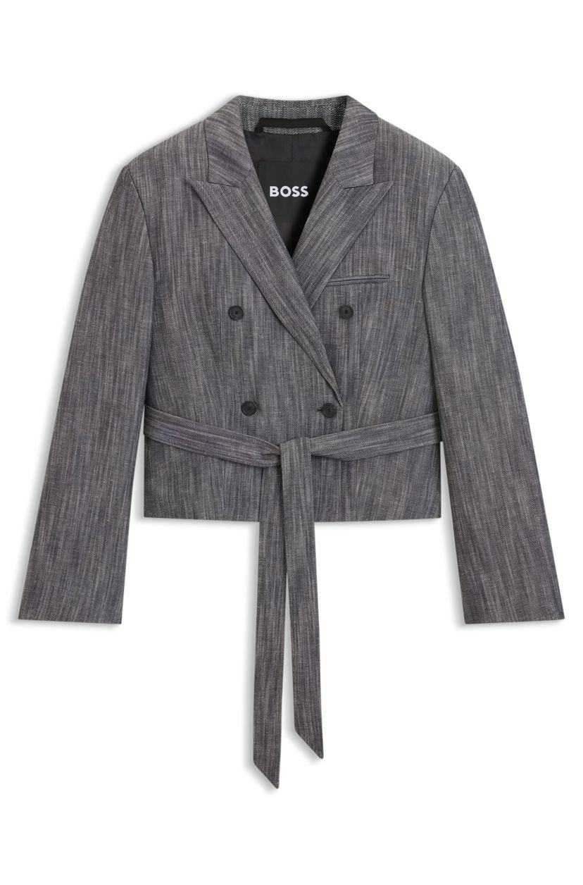 Sako regular střihu z mělanžového denimu