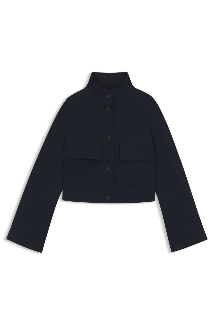 Moderní sako z nemačkavého krepu