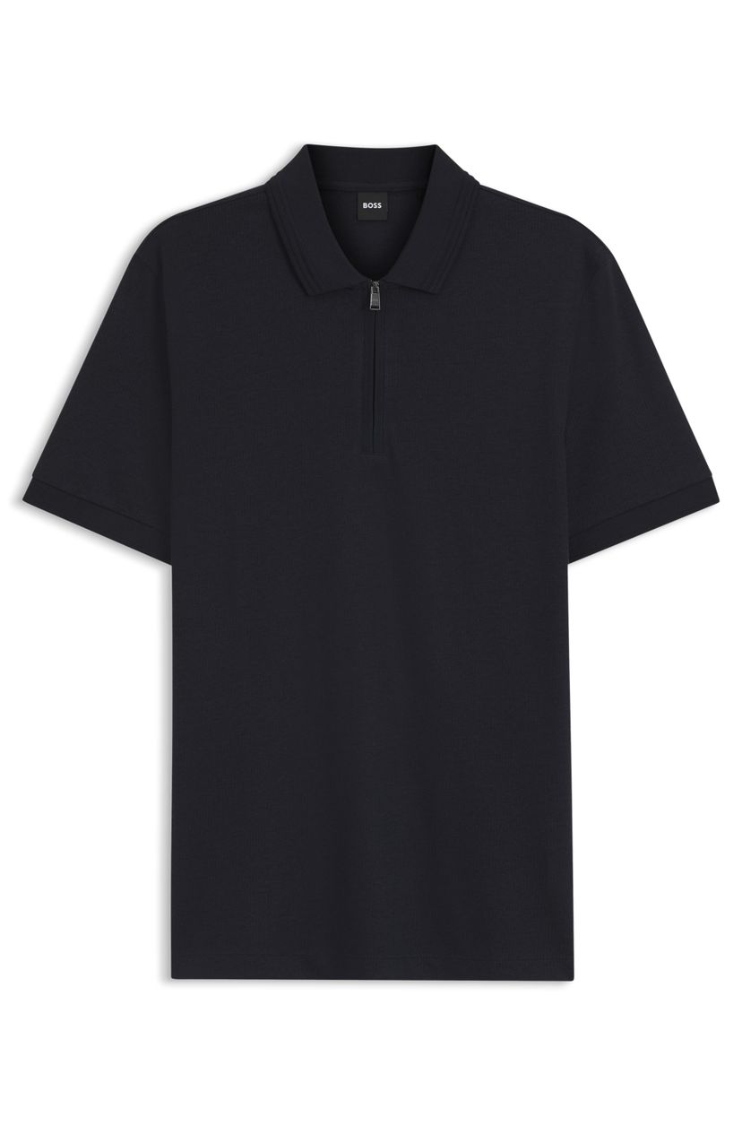 Polotričko z bavlněné směsi se zapínáním na zip - Dark Blue