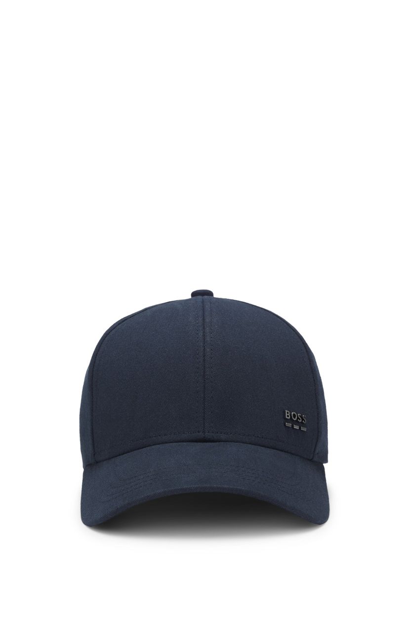 Bavlněná keprová čepice s charakteristickými pruhy - Dark Blue