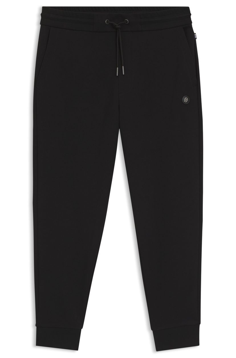 Teplákové kalhoty z bavlněné směsi s monogramem Double B - Black