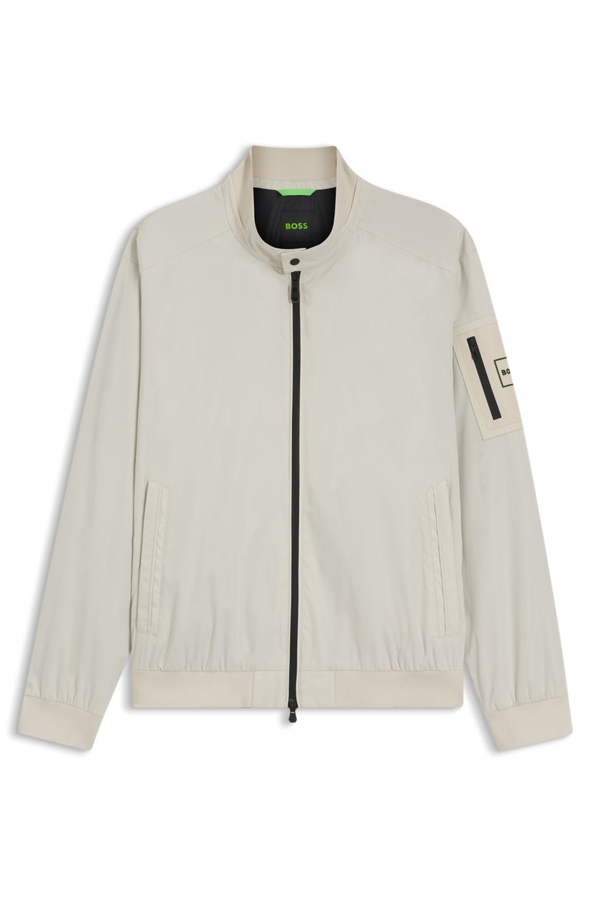 Voděodolná bunda bluzon s dvojitým lemováním - Light Beige