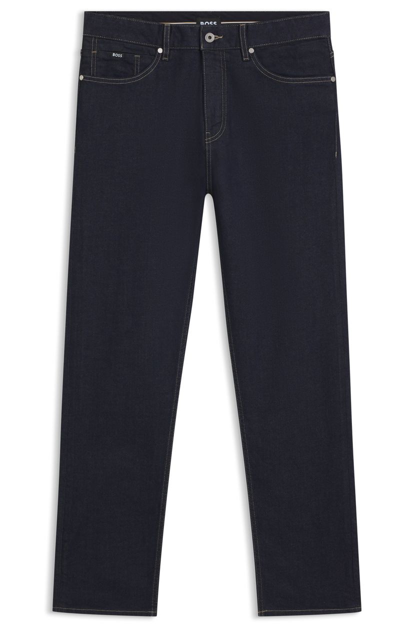 Džíny rovného střihu z indigo strečového denimu