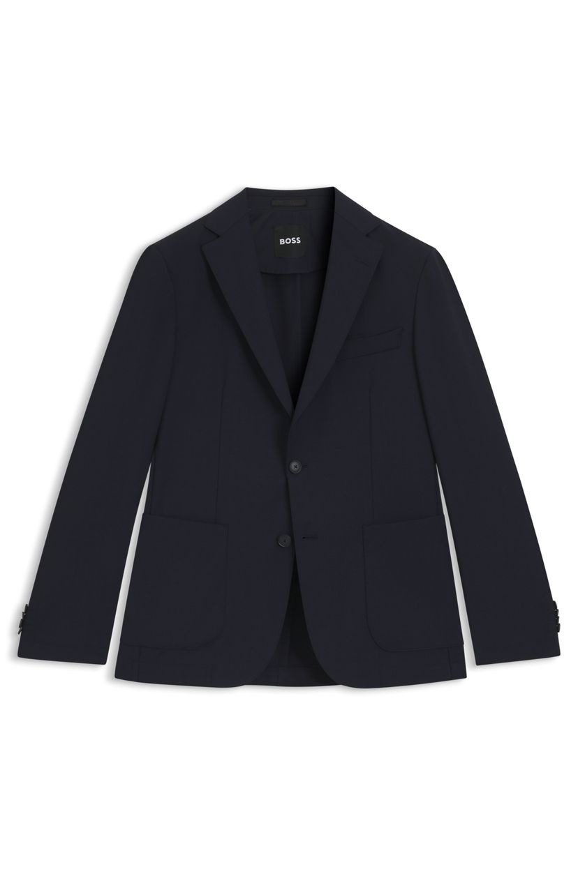 Úzký blazer z pratelné vlněné směsi