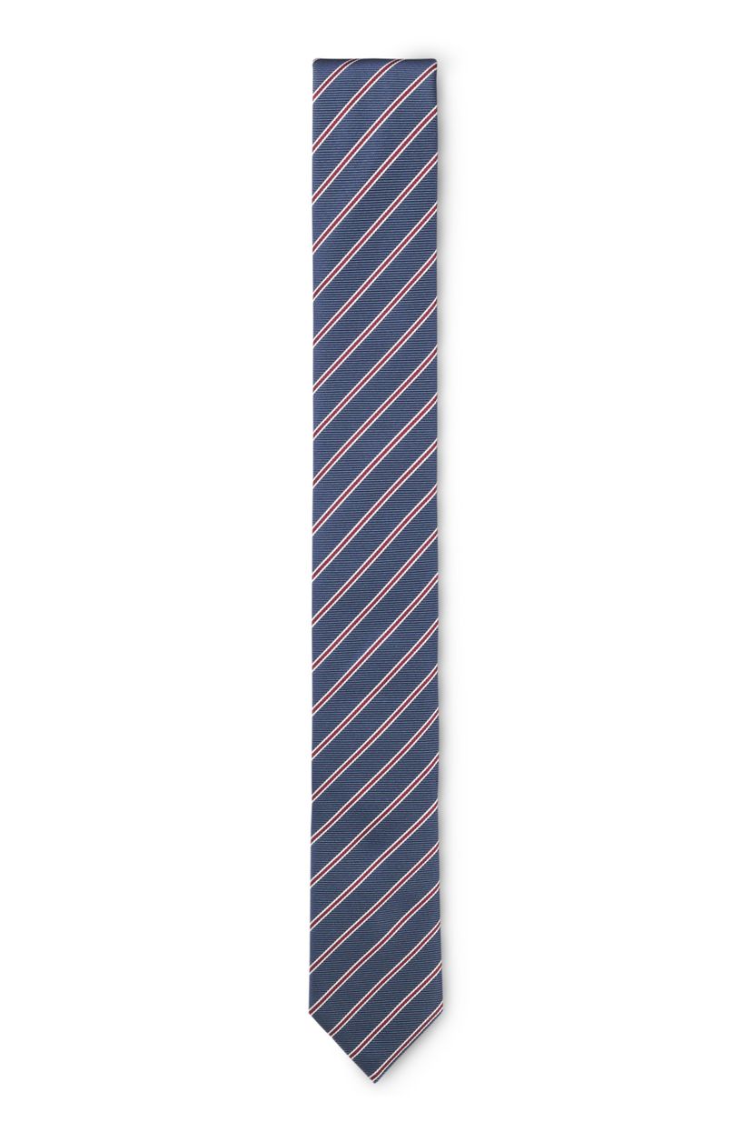 Hedvábná kravata s diagonálním pruhem