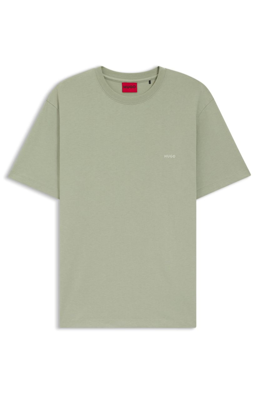 Bavlněné tričko s potiskem na zadní straně - Light/Pastel Green