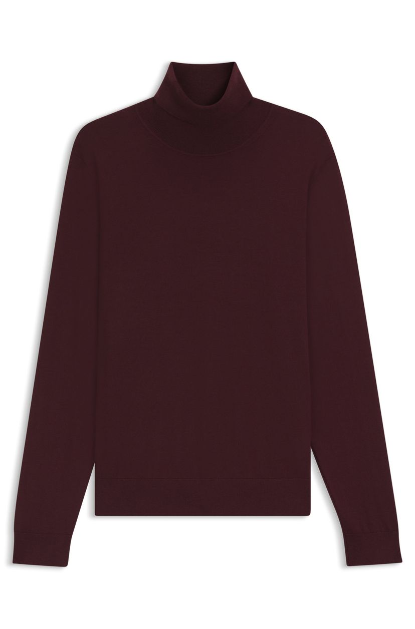 Kašmírový rolákový svetr BECKHAM x BOSS - Dark Red