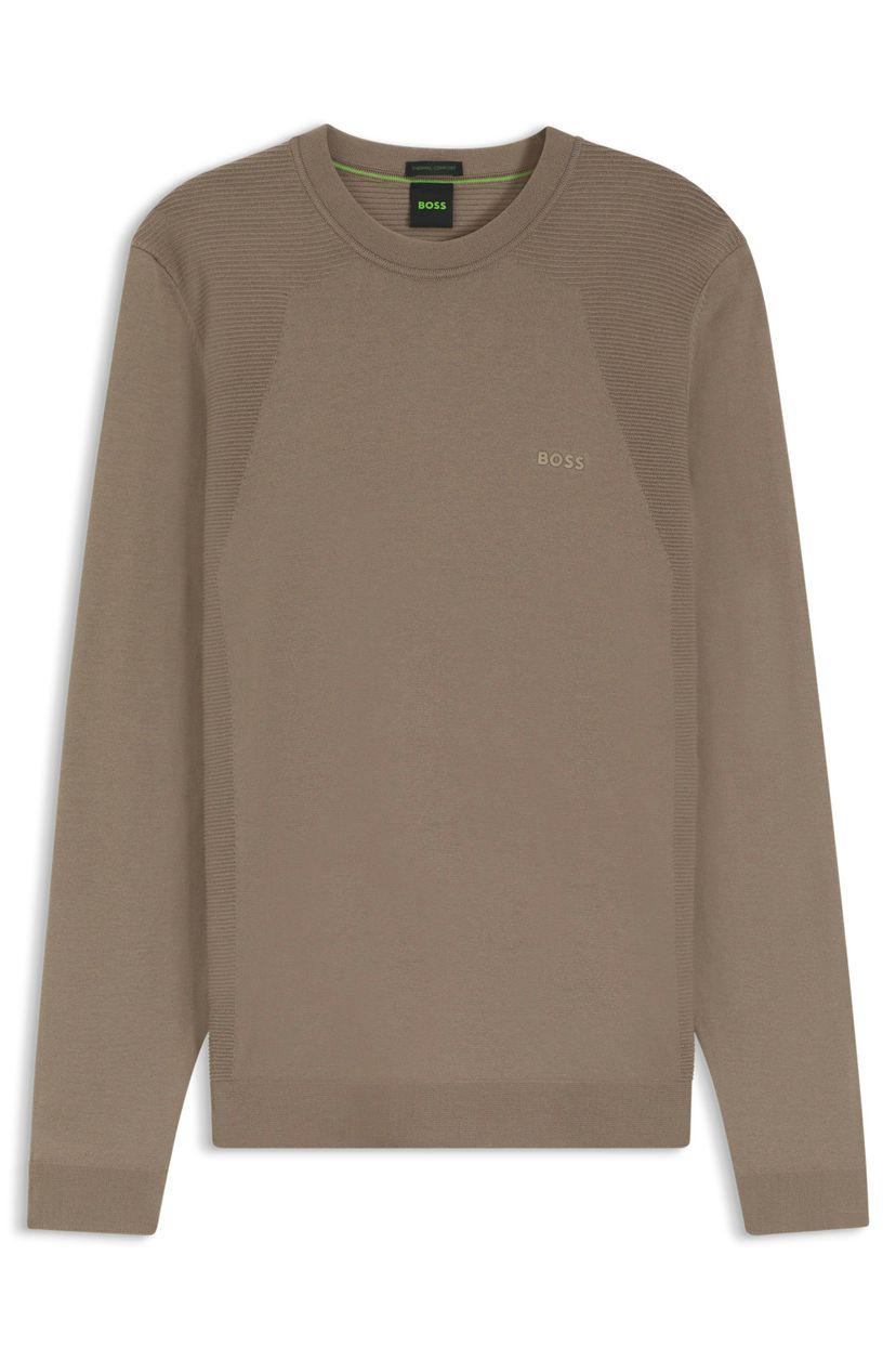 Svetr z bavlněné směsi s mapováním těla - Light/Pastel Green