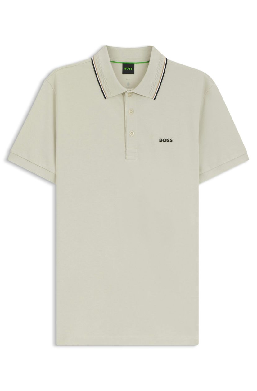 Polotričko slim fit z strečové bavlny s rychleschnoucími vlastnostmi - Light Beige