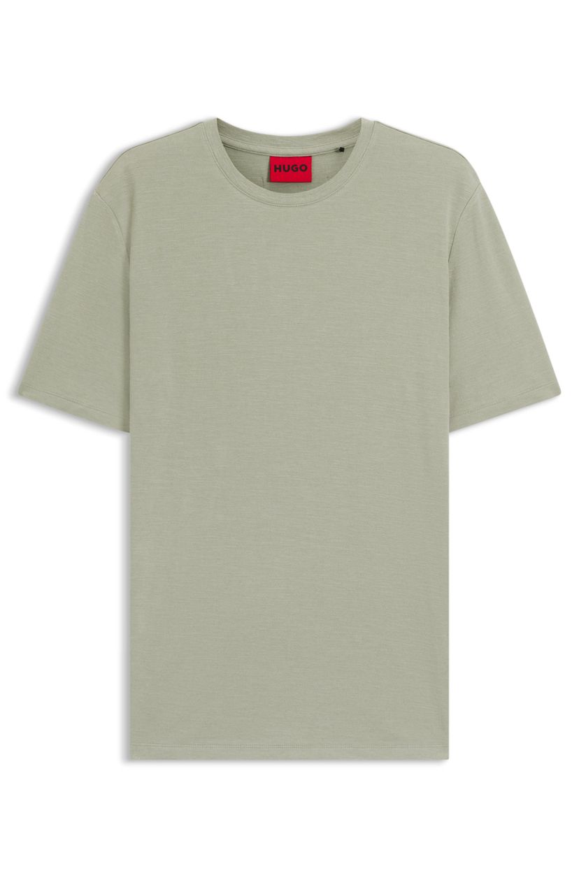 Tričko slim fit z úpletového interlocku - Light/Pastel Green