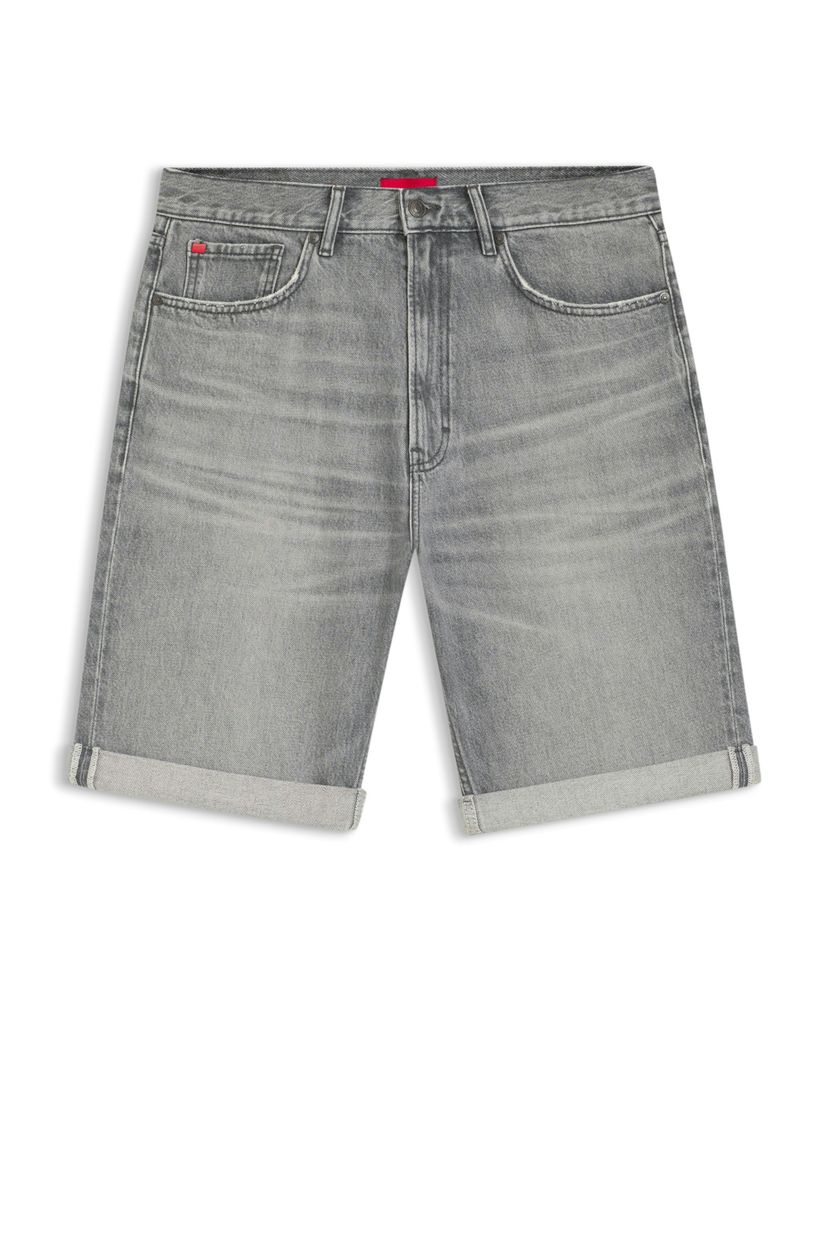 Zúžené kraťasy z denimu v šedé barvě stonewashed