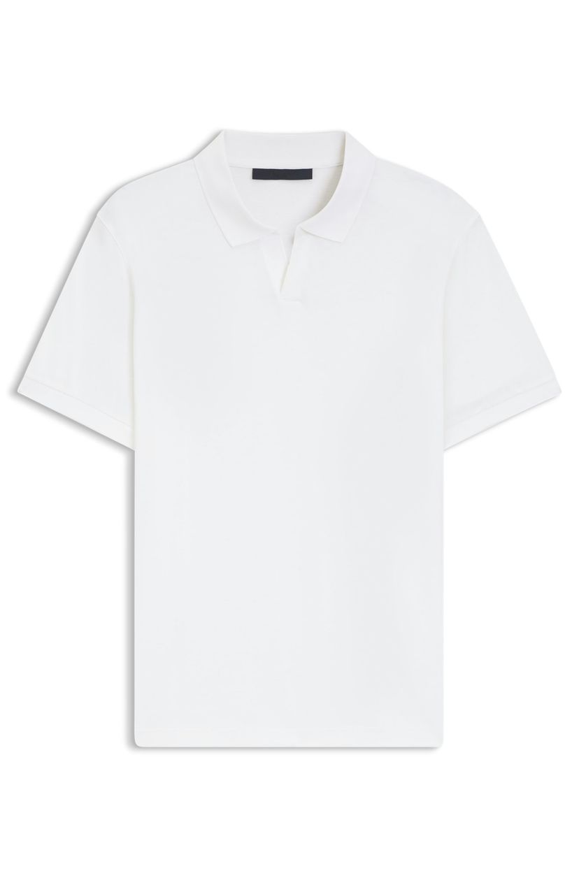 Polotričko BOSS BY BECKHAM z bavlny a hedvábí - White