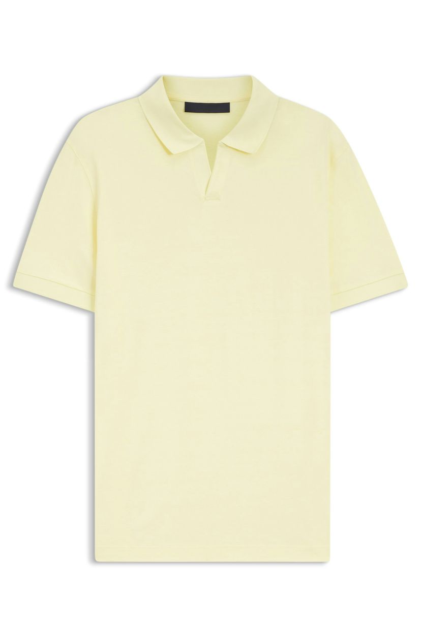 Polotričko BOSS BY BECKHAM z bavlny a hedvábí - Beige Overflow