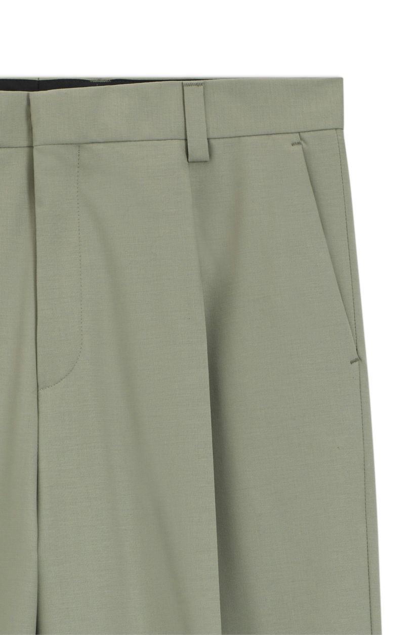Kalhoty rovného střihu ze superflexní vlněné směsi - Light/Pastel Green - galerie #1