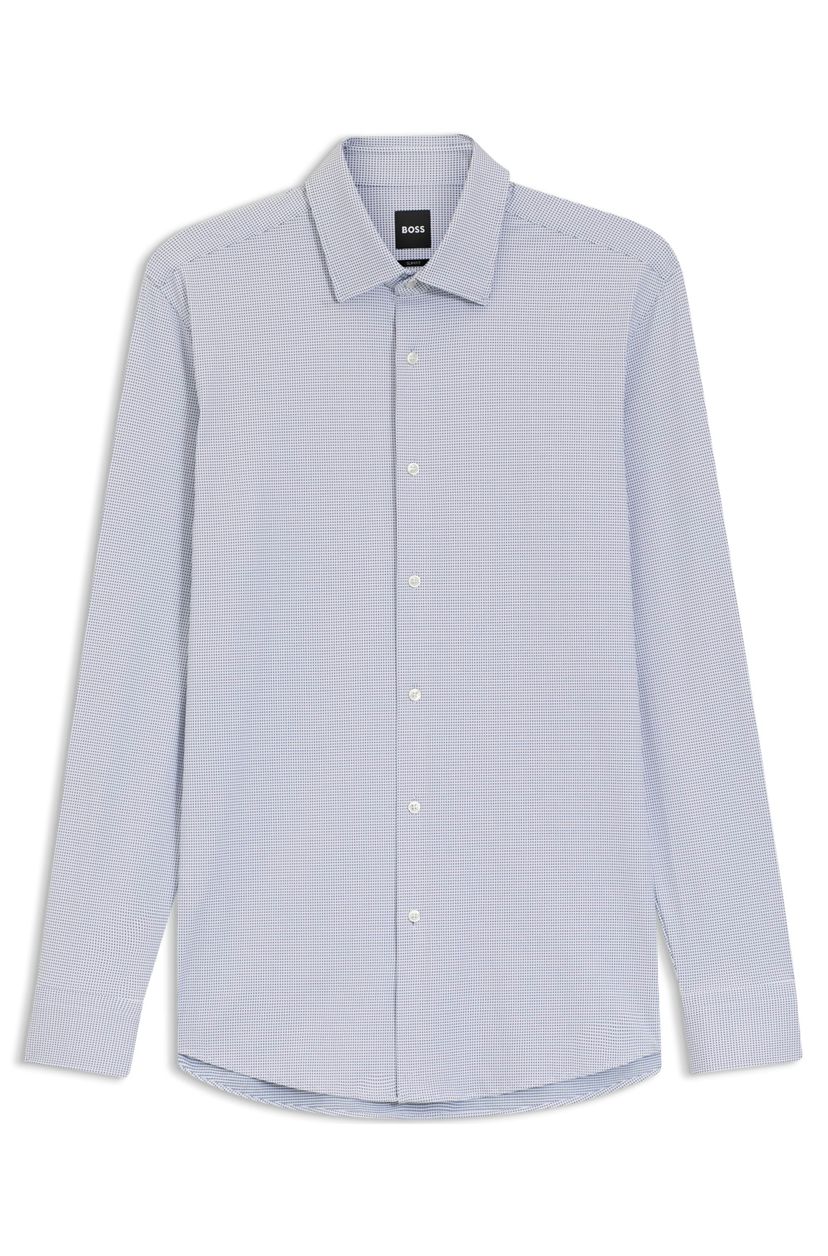 Košile slim fit z italského strečového žerzeje - Dark Blue