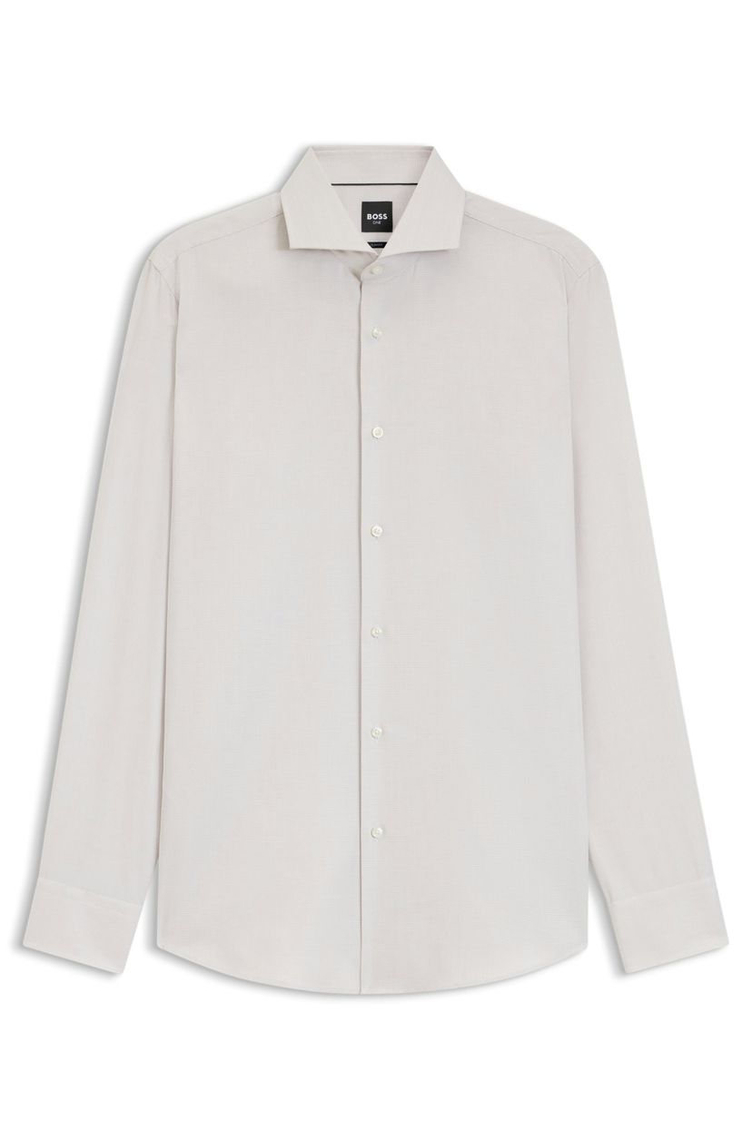 Košile slim fit ze strukturované bavlněné směsi - Open Beige