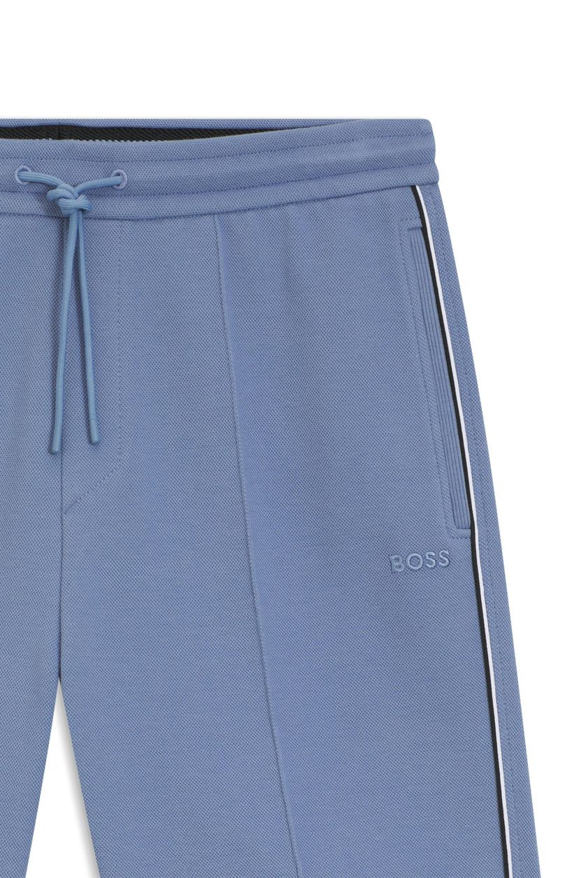 Šortky z bavlněné směsi s lemováním - Light/Pastel Blue - galerie #1