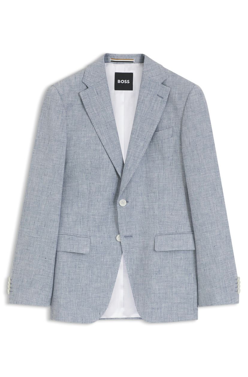 Slim fit sako s pepitovým vzorem - Open Blue