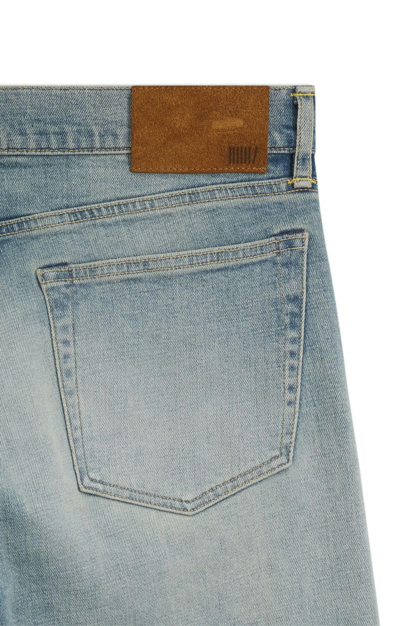 Džíny BOSS BY BECKHAM slim fit z modrého strečového denimu