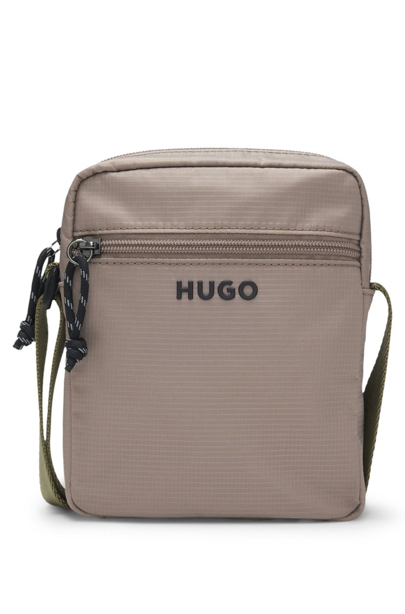 Crossbody taška s kontrastním logem - Light/Pastel Brown