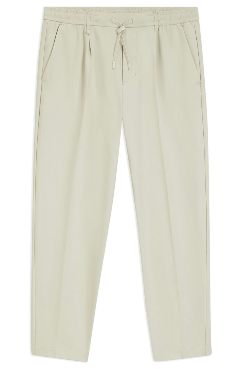Aktivní zúžené kalhoty z voděodolné strečové tkaniny - Light Beige
