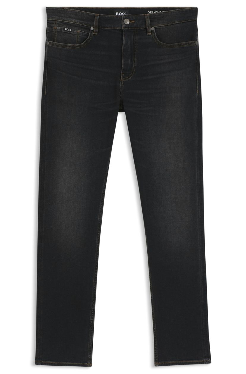 Černé džíny slim fit z elastické bavlněné směsi - Black