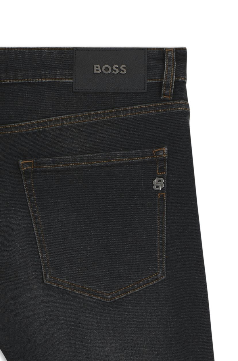 Černé džíny slim fit z elastické bavlněné směsi - Black - galerie #1