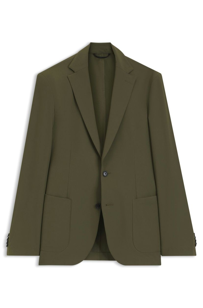 Úzký blazer z funkční strečové tkaniny - Open Green