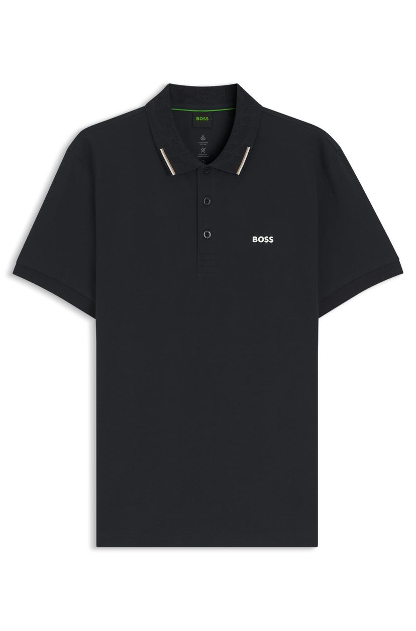 Polotričko Active Paddy ze strečové bavlny s piké - Dark Blue